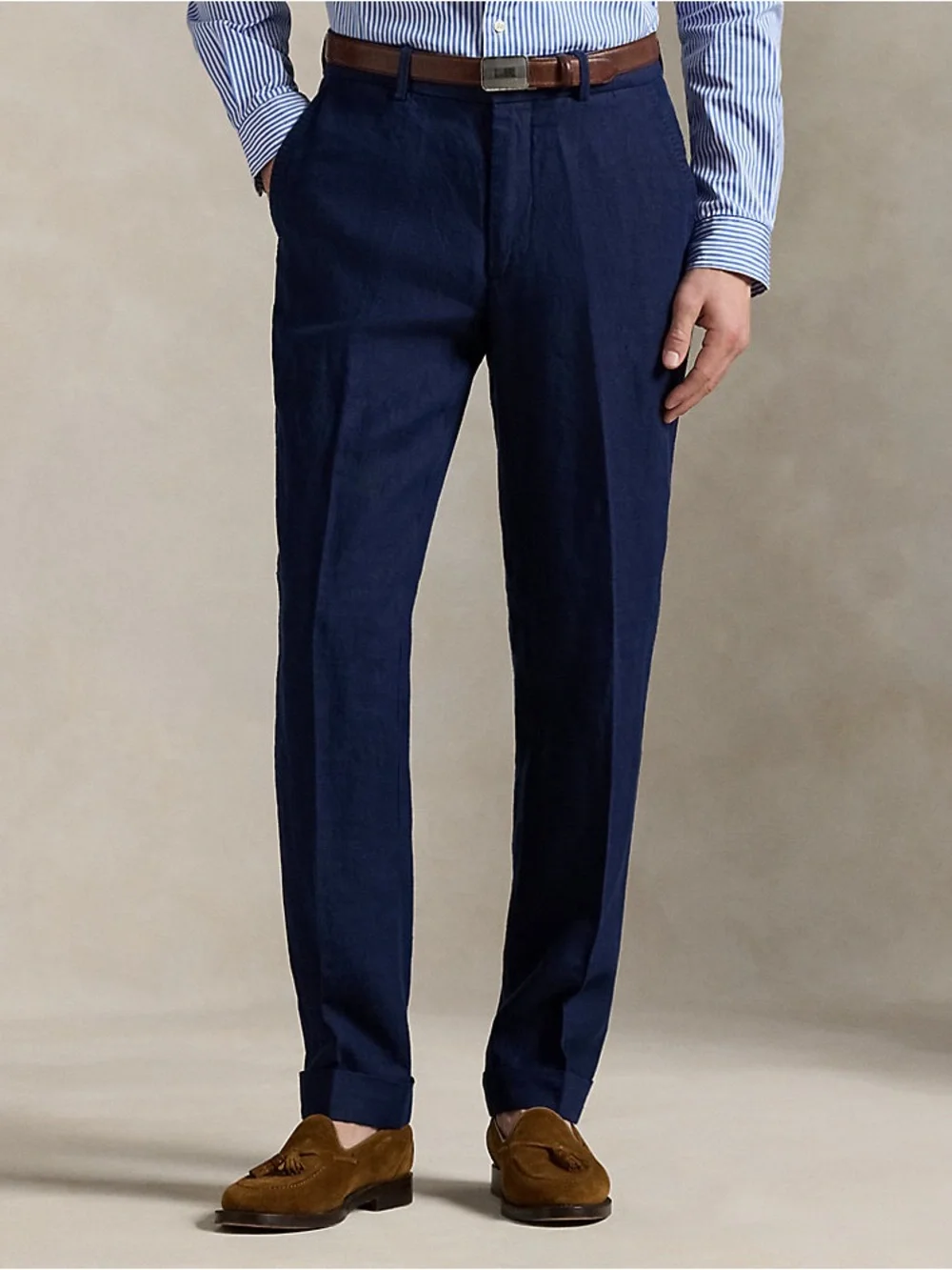 POLO RALPH LAUREN Preston Fit Linen Slacks Pants Size 40 X 30
